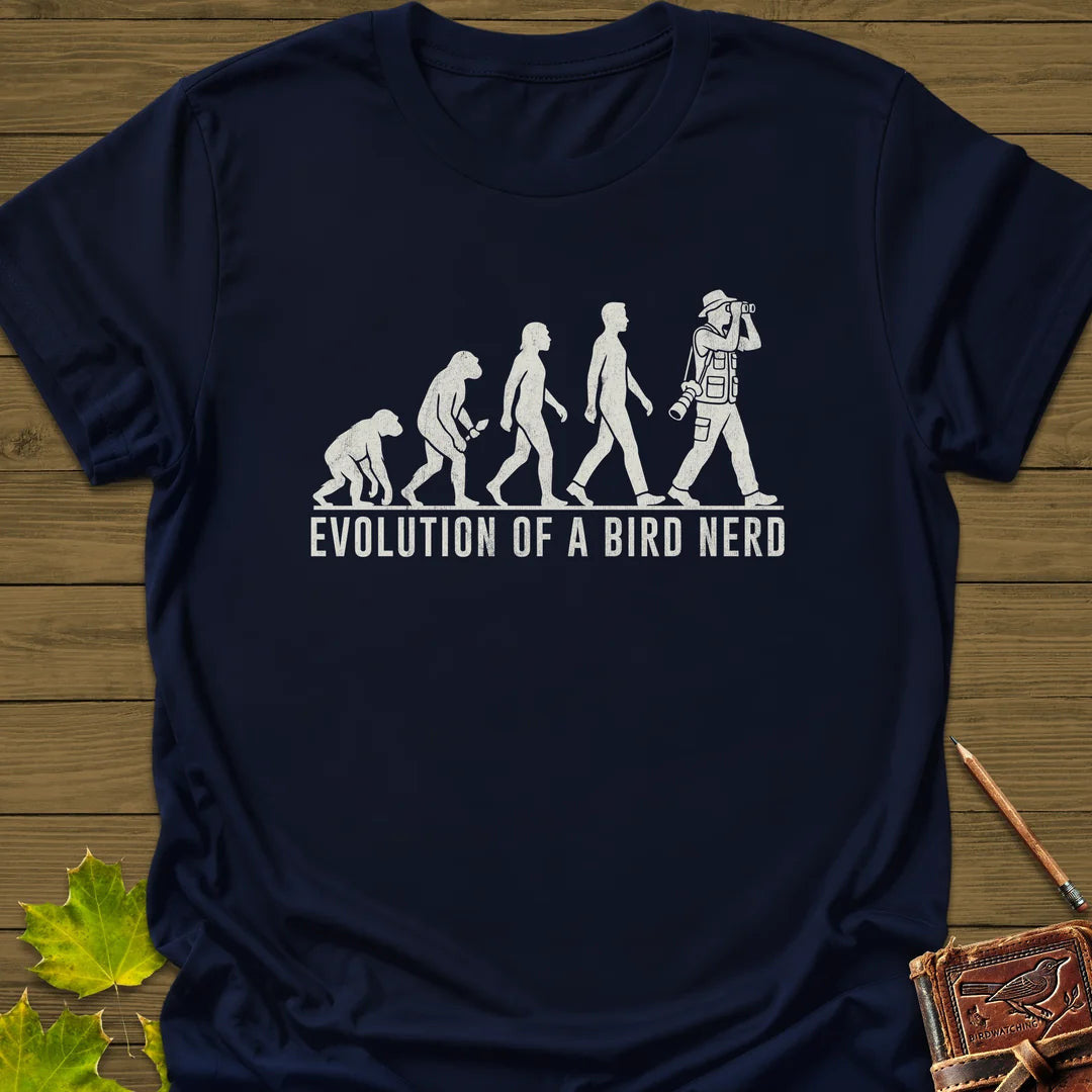 Evolution (Male) T-Shirt - Bird Graphic Tee - Gift for Bird Lovers - Unisex