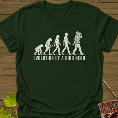 Evolution (Male) T-Shirt - Bird Graphic Tee - Gift for Bird Lovers - Unisex