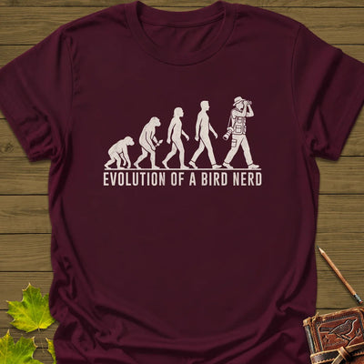 Evolution (Male) T-Shirt - Bird Graphic Tee - Gift for Bird Lovers - Unisex
