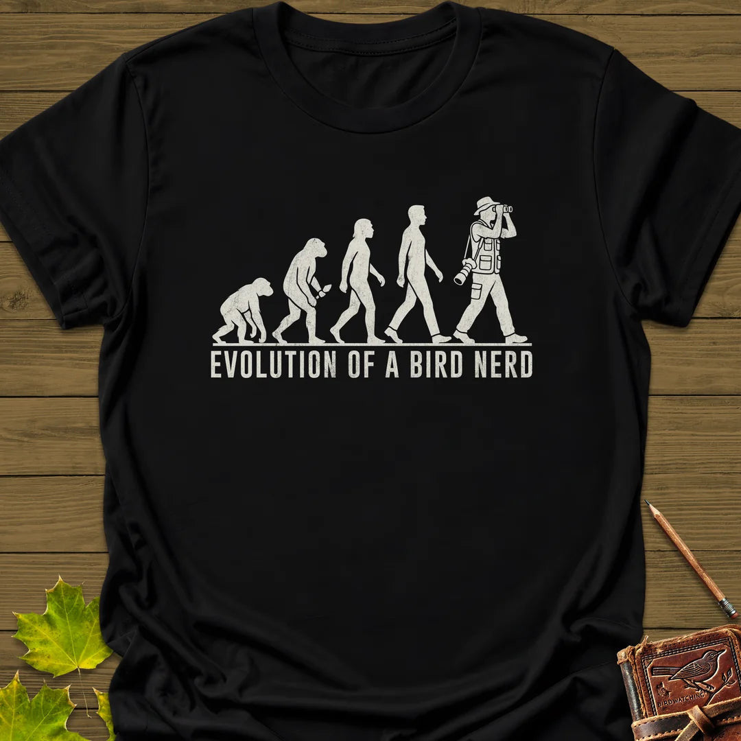Evolution (Male) T-Shirt - Bird Graphic Tee - Gift for Bird Lovers - Unisex