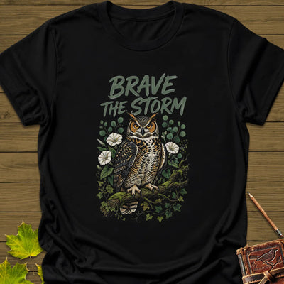 Brave The Storm T-Shirt - Bird Graphic Tee - Gift for Bird Lovers - Unisex