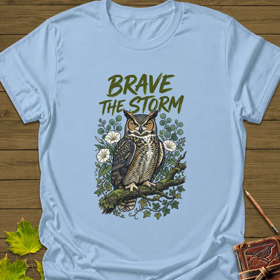 Brave The Storm T-Shirt - Bird Graphic Tee - Gift for Bird Lovers - Unisex