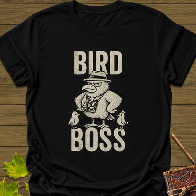 Bird Boss T-Shirt - Graphic Tee - Gift for Bird Lovers - Unisex