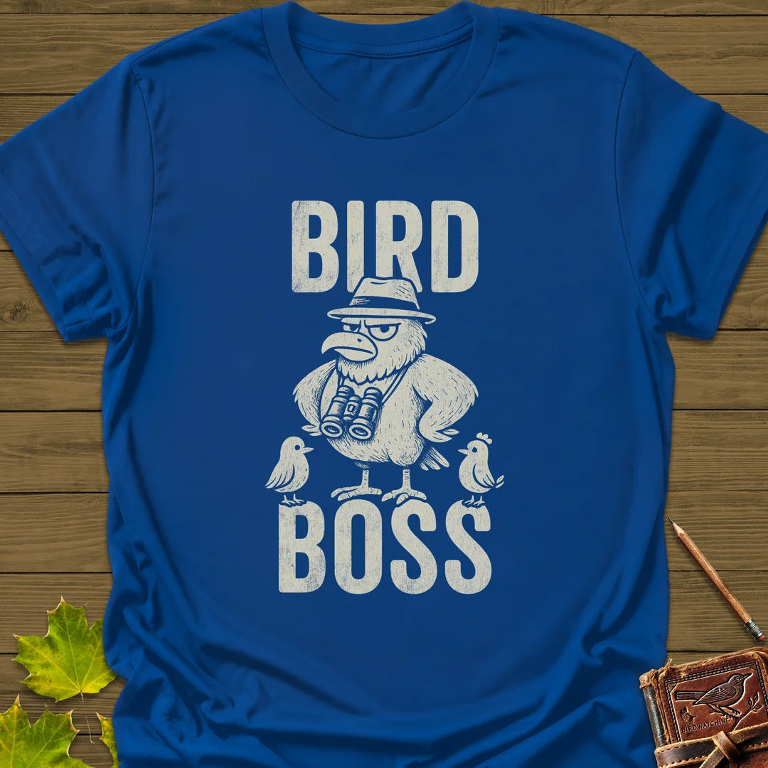 Bird Boss T-Shirt - Graphic Tee - Gift for Bird Lovers - Unisex