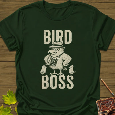 Bird Boss T-Shirt - Graphic Tee - Gift for Bird Lovers - Unisex