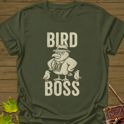 Bird Boss T-Shirt - Graphic Tee - Gift for Bird Lovers - Unisex