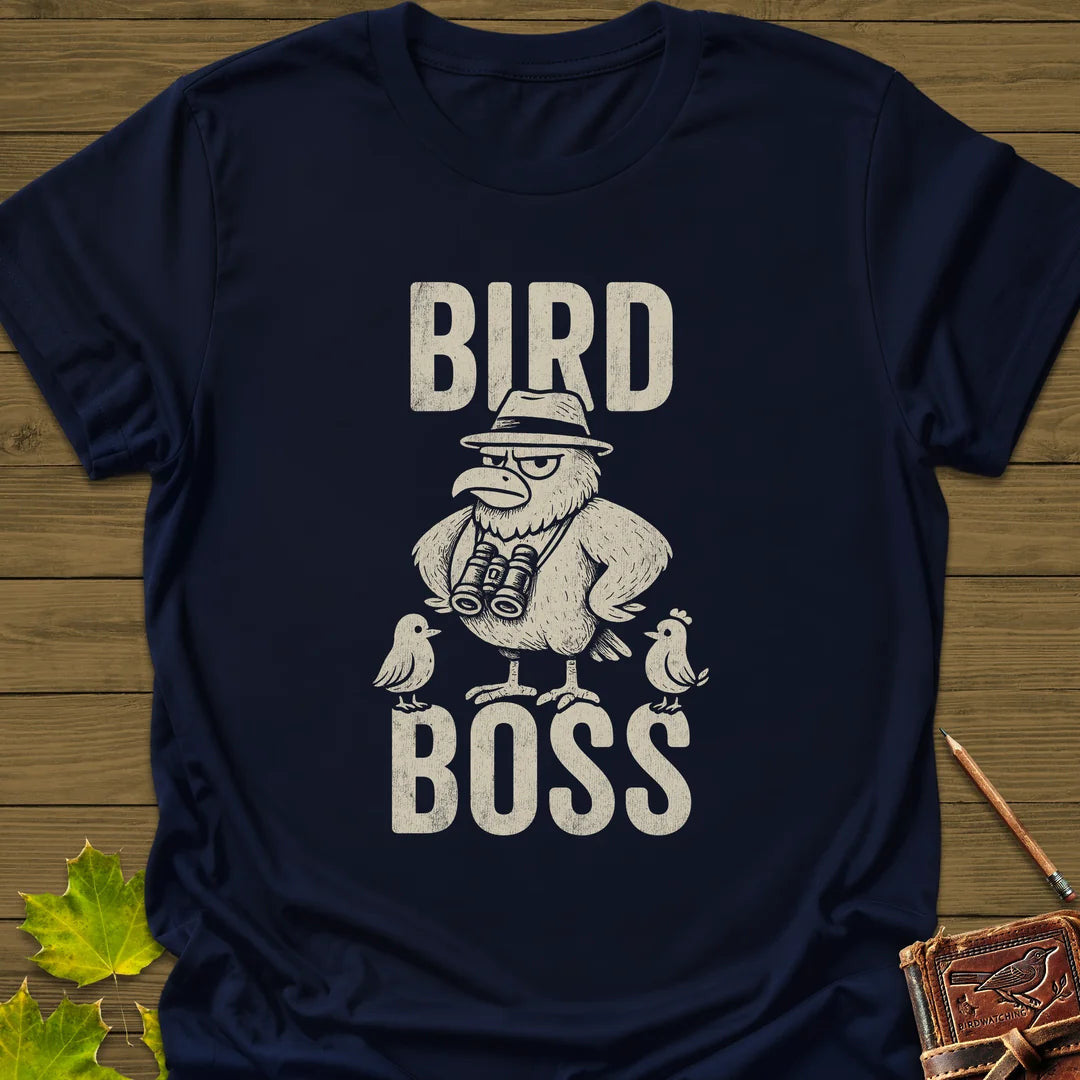 Bird Boss T-Shirt - Graphic Tee - Gift for Bird Lovers - Unisex