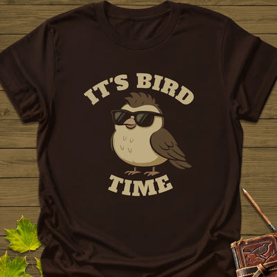 Bird Time T-Shirt - Graphic Tee - Gift for Bird Lovers - Unisex