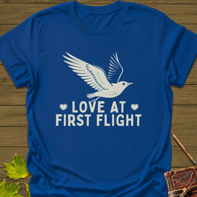 First Flight T-Shirt - Bird Graphic Tee - Gift for Bird Lovers - Unisex