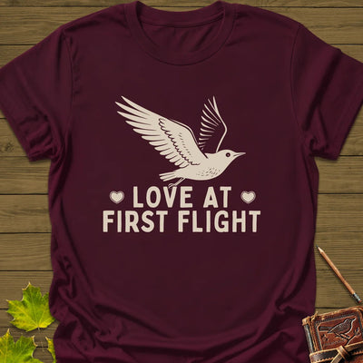 First Flight T-Shirt - Bird Graphic Tee - Gift for Bird Lovers - Unisex