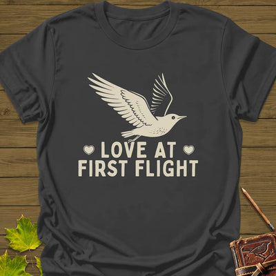 First Flight T-Shirt - Bird Graphic Tee - Gift for Bird Lovers - Unisex