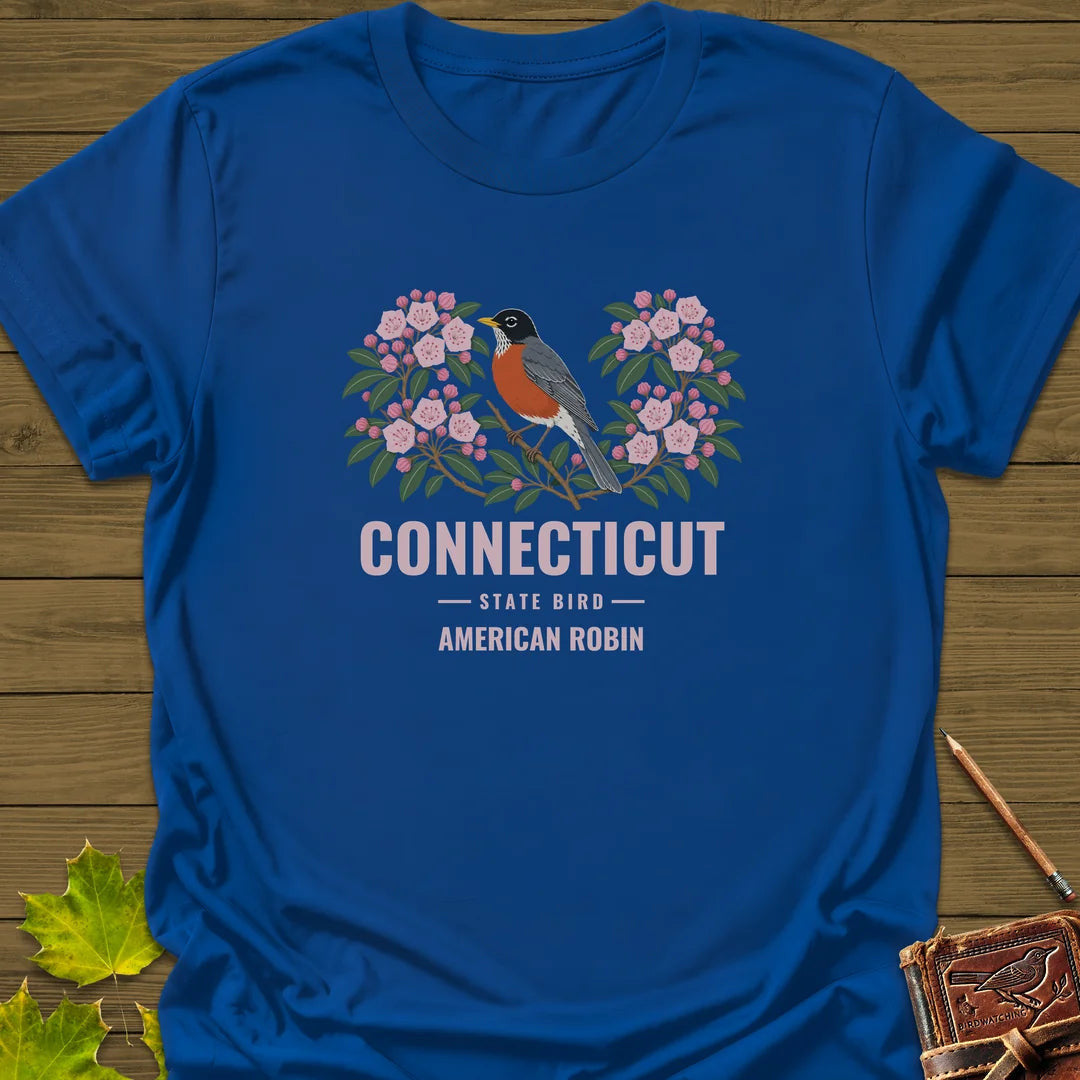 Connecticut State Bird T-Shirt - Graphic Tee - Gift for Bird Lovers - Unisex