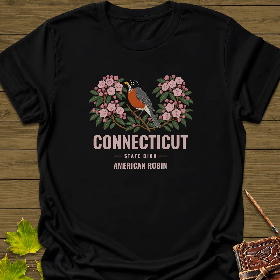 Connecticut State Bird T-Shirt - Graphic Tee - Gift for Bird Lovers - Unisex
