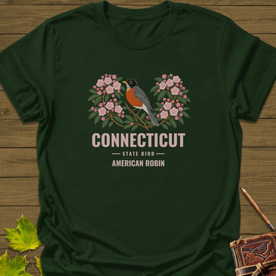 Connecticut State Bird T-Shirt - Graphic Tee - Gift for Bird Lovers - Unisex
