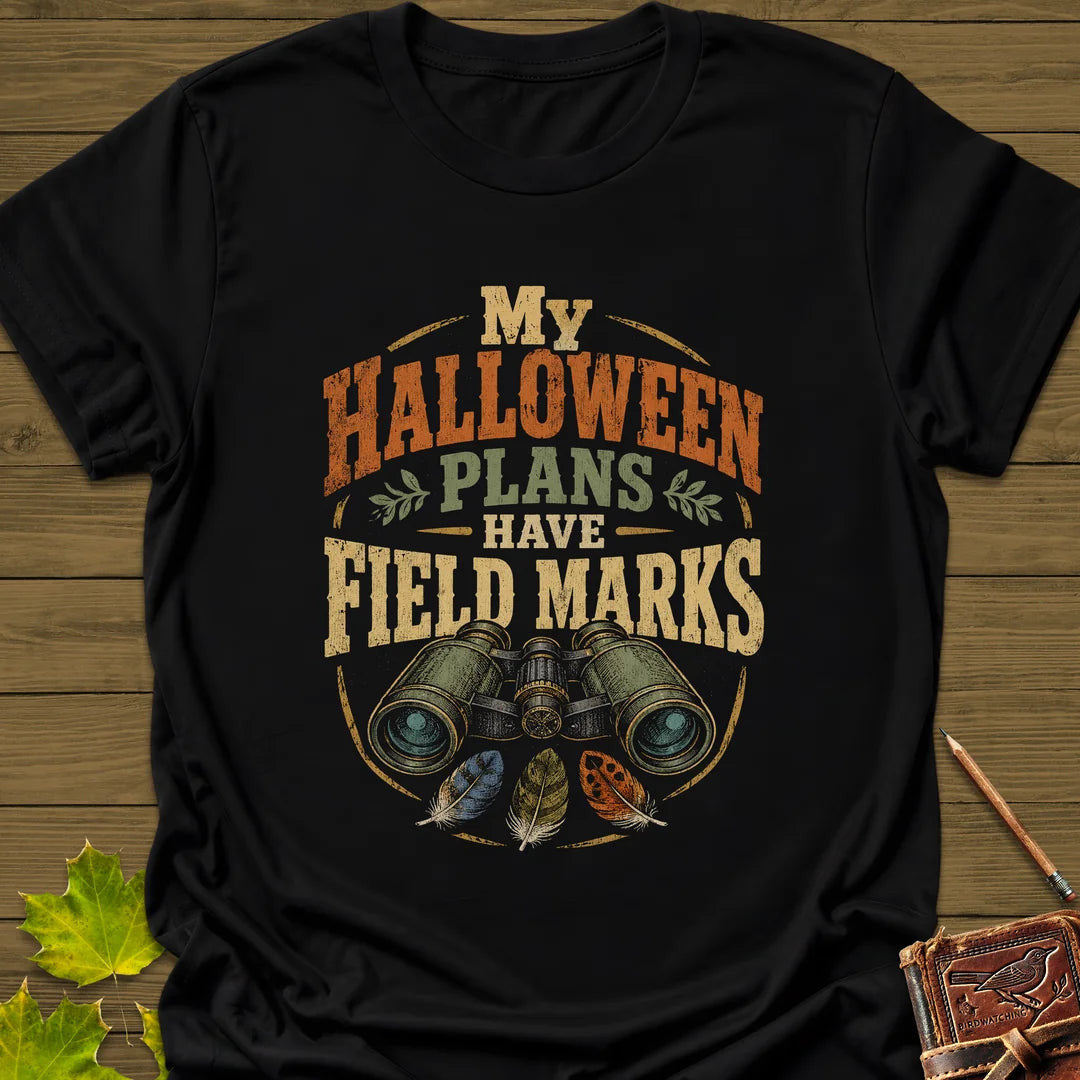 Halloween Field Marks T-Shirt - Bird Graphic Tee - Gift for Bird Lovers - Unisex