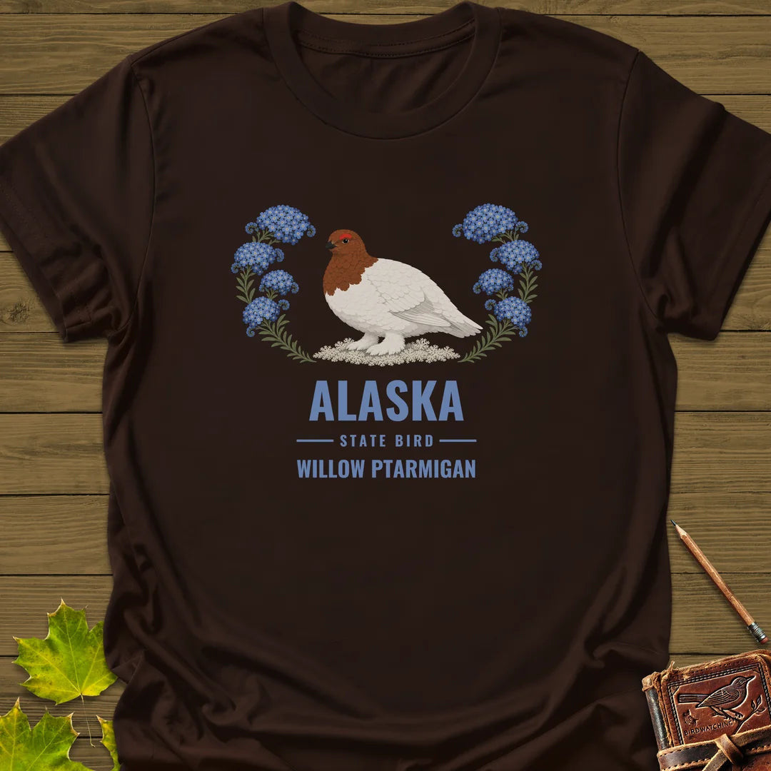 Alaska State Bird T-Shirt - Graphic Tee - Gift for Bird Lovers - Unisex
