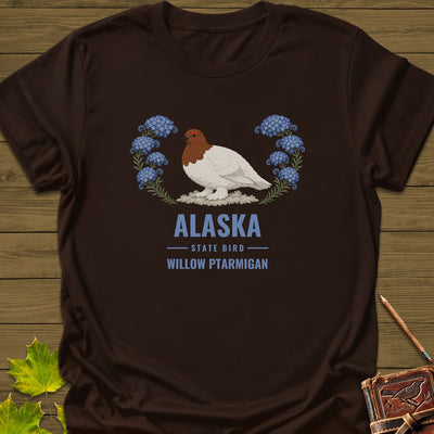 Alaska State Bird T-Shirt - Graphic Tee - Gift for Bird Lovers - Unisex