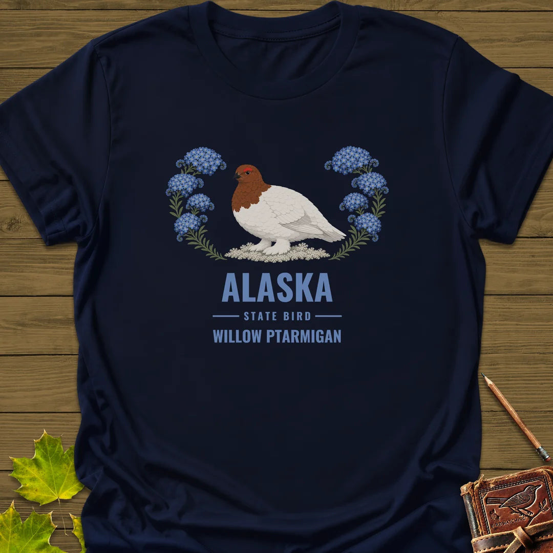 Alaska State Bird T-Shirt - Graphic Tee - Gift for Bird Lovers - Unisex