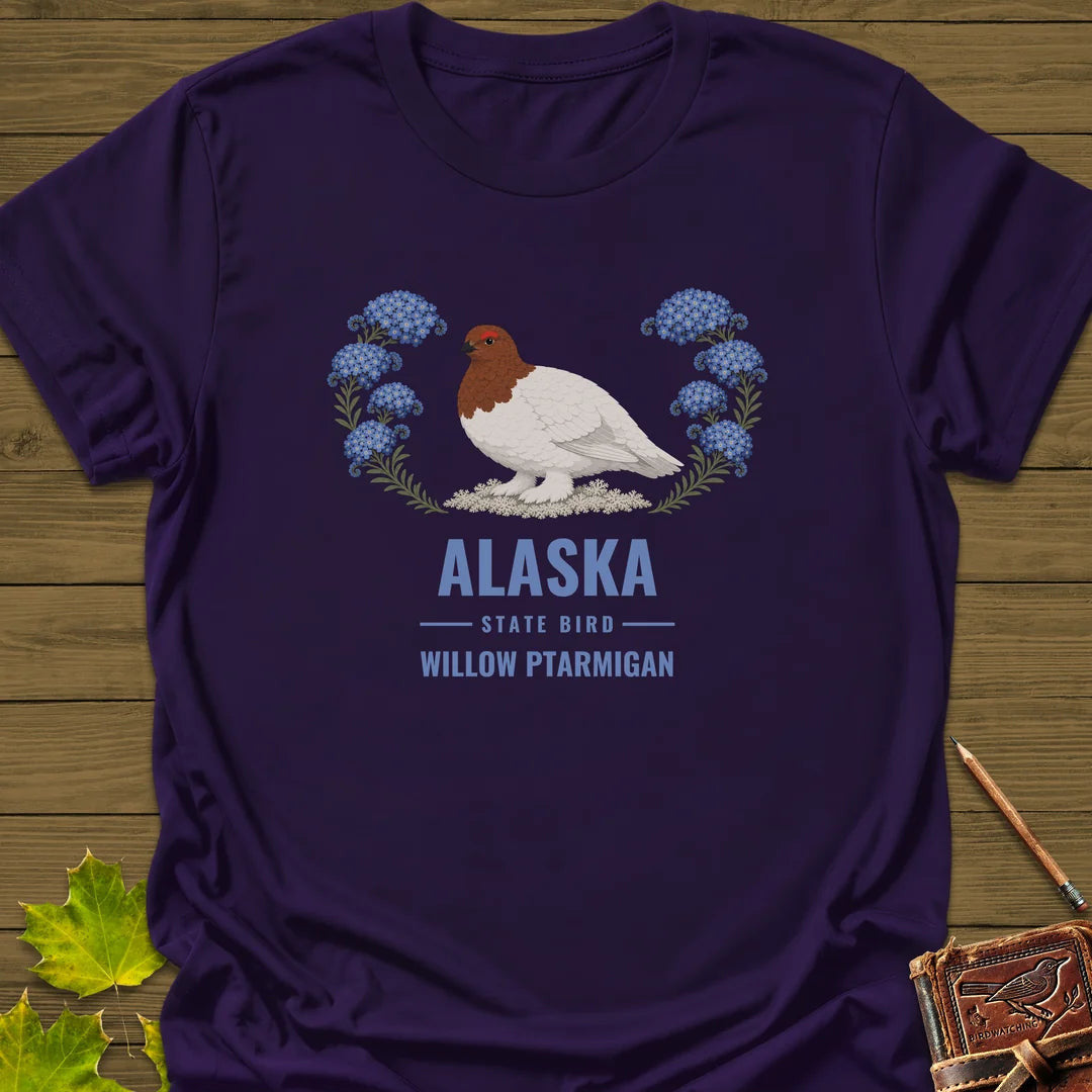 Alaska State Bird T-Shirt - Graphic Tee - Gift for Bird Lovers - Unisex