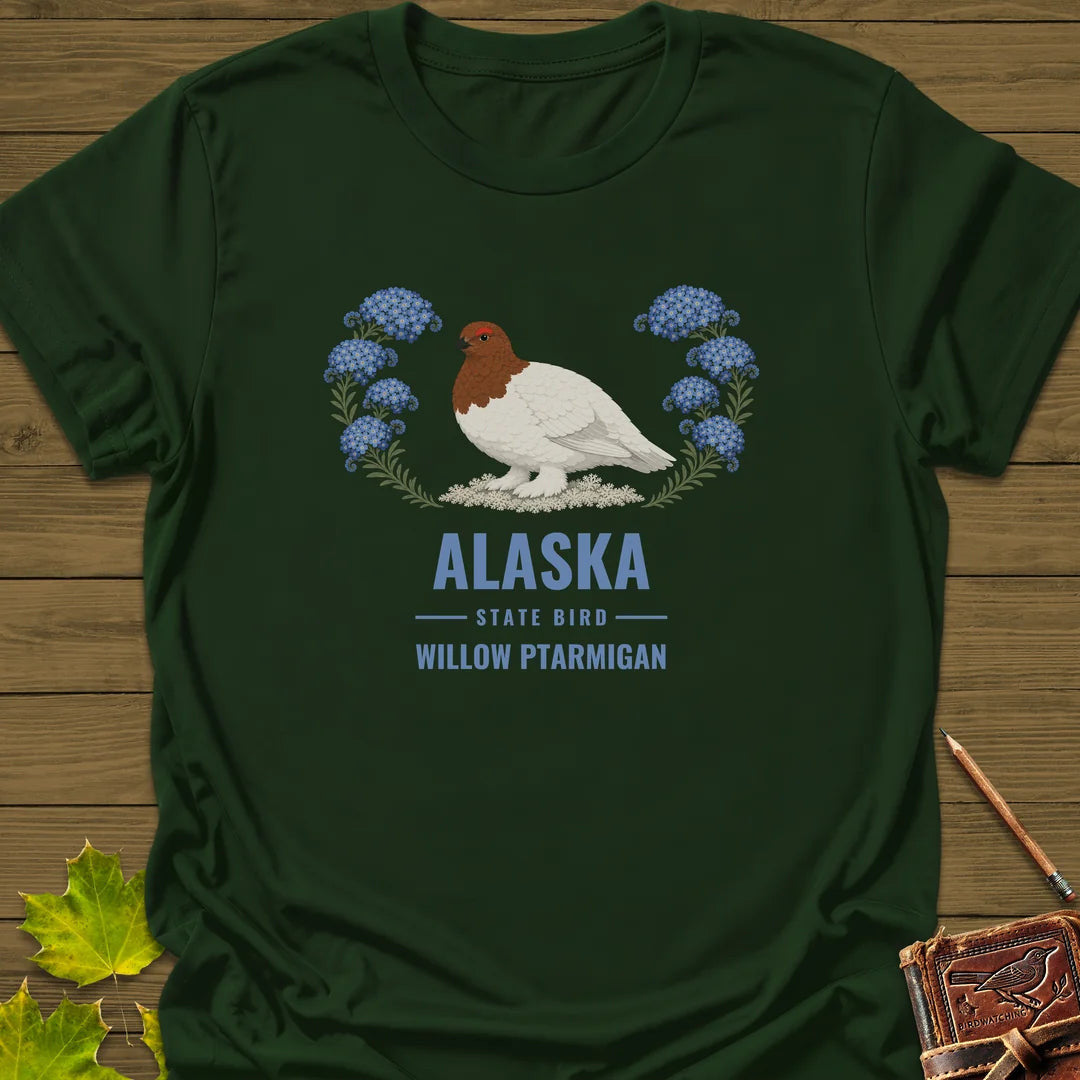 Alaska State Bird T-Shirt - Graphic Tee - Gift for Bird Lovers - Unisex