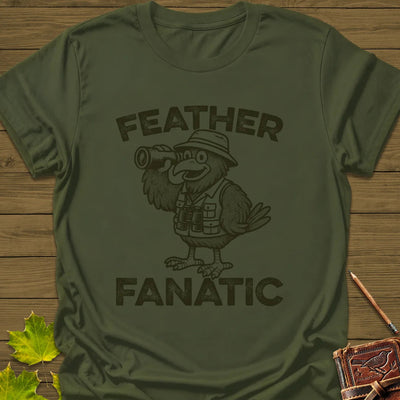 Feather Fanatic T-Shirt - Bird Graphic Tee - Gift for Bird Lovers - Unisex