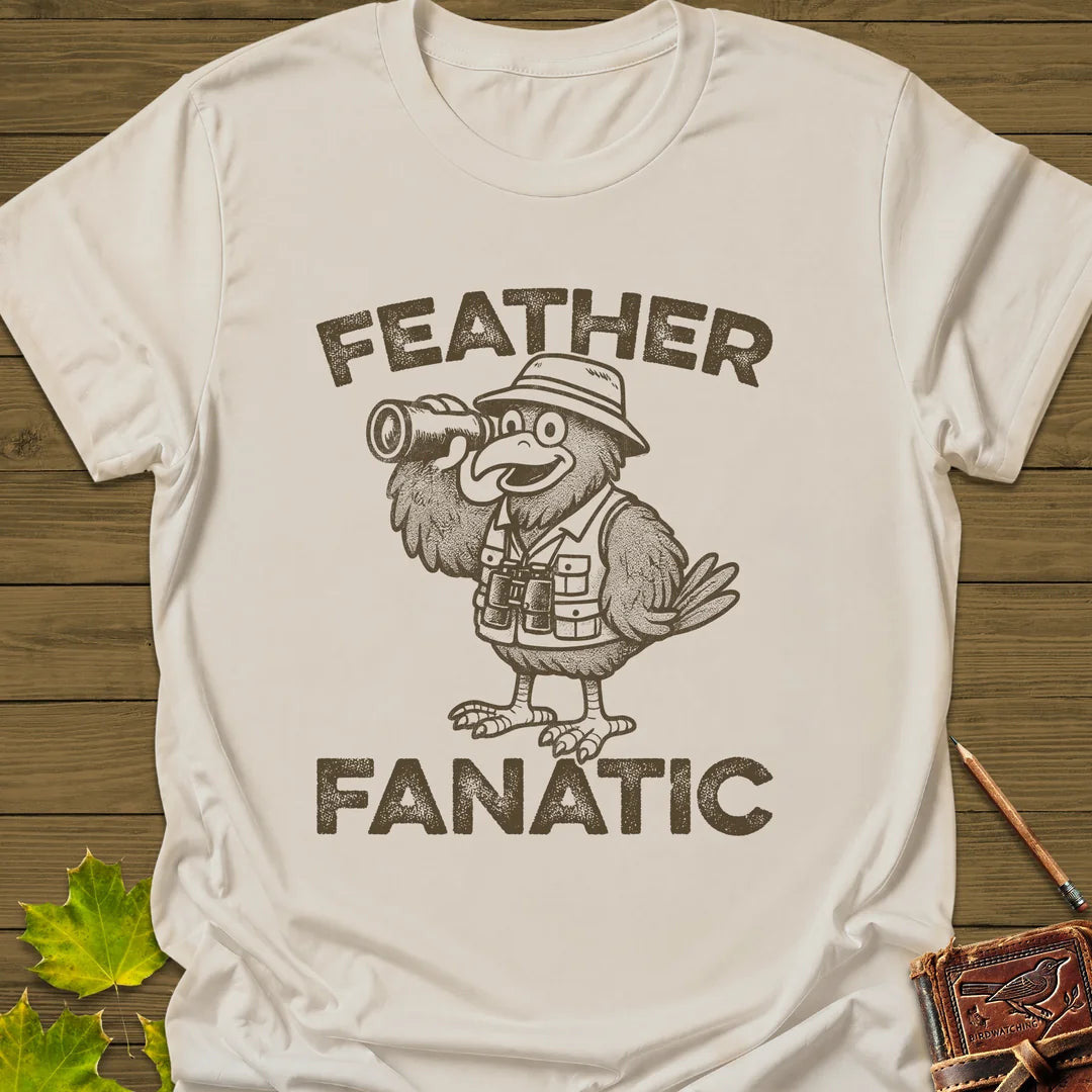 Feather Fanatic T-Shirt - Bird Graphic Tee - Gift for Bird Lovers - Unisex