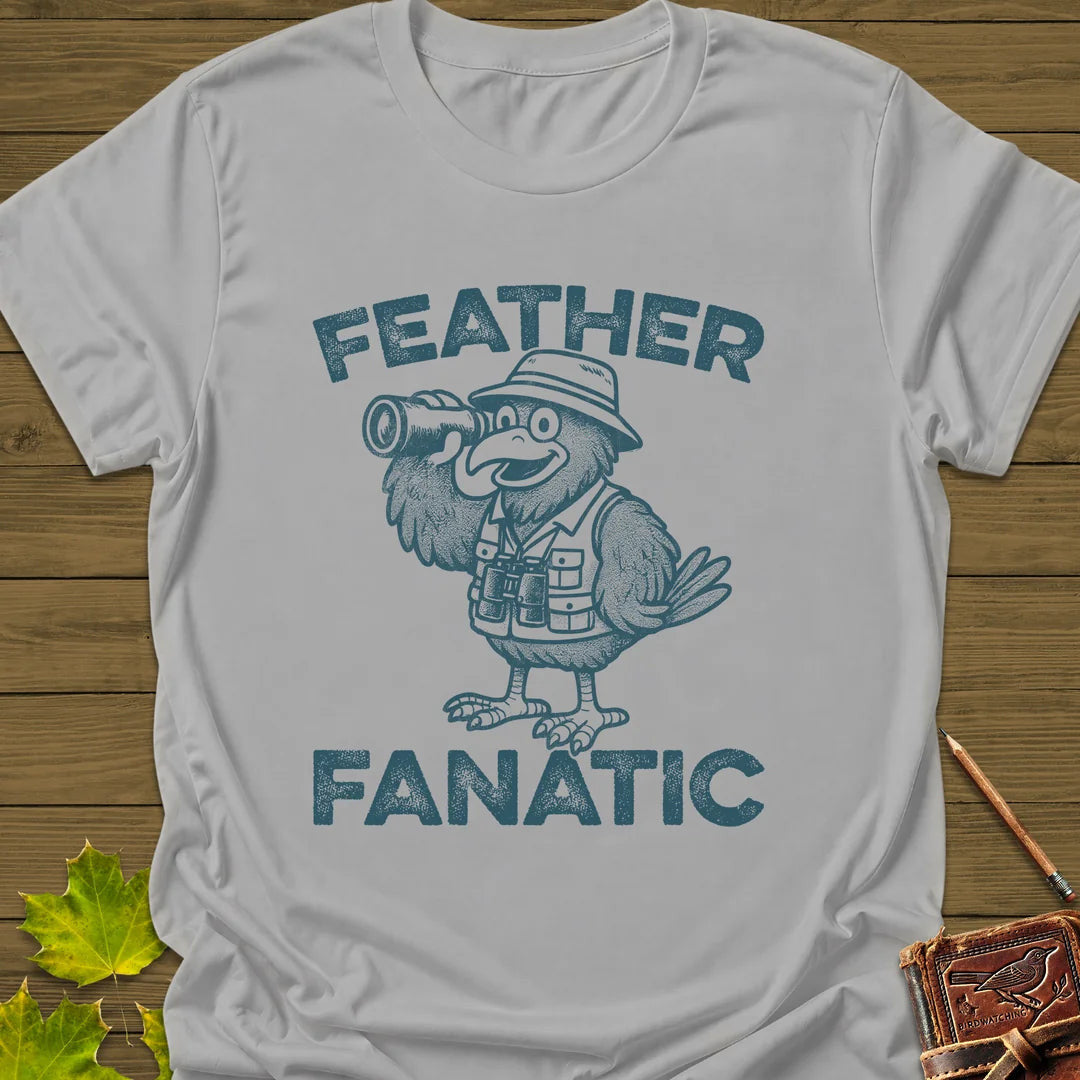 Feather Fanatic T-Shirt - Bird Graphic Tee - Gift for Bird Lovers - Unisex