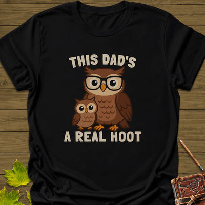 Dad's A Hoot T-Shirt - Bird Graphic Tee - Gift for Bird Lovers - Unisex