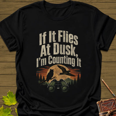 Dusk Flight Count T-Shirt - Bird Graphic Tee - Gift for Bird Lovers - Unisex