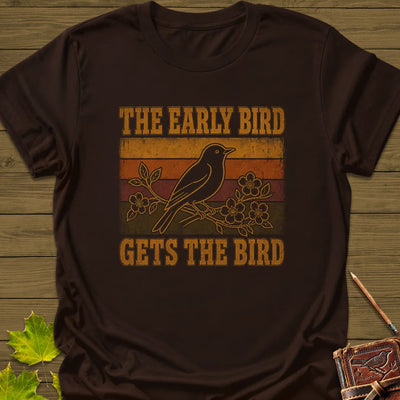 Early Riser T-Shirt - Bird Graphic Tee - Gift for Bird Lovers - Unisex