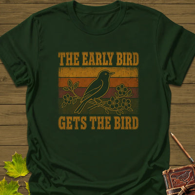 Early Riser T-Shirt - Bird Graphic Tee - Gift for Bird Lovers - Unisex