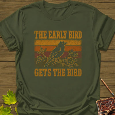 Early Riser T-Shirt - Bird Graphic Tee - Gift for Bird Lovers - Unisex