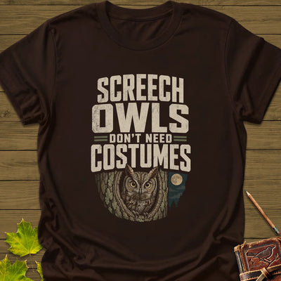 Screech Owls Costumes T-Shirt - Bird Graphic Tee - Gift for Bird Lovers - Unisex