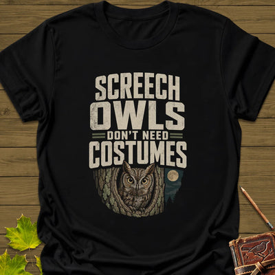 Screech Owls Costumes T-Shirt - Bird Graphic Tee - Gift for Bird Lovers - Unisex