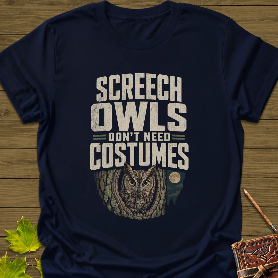 Screech Owls Costumes T-Shirt - Bird Graphic Tee - Gift for Bird Lovers - Unisex