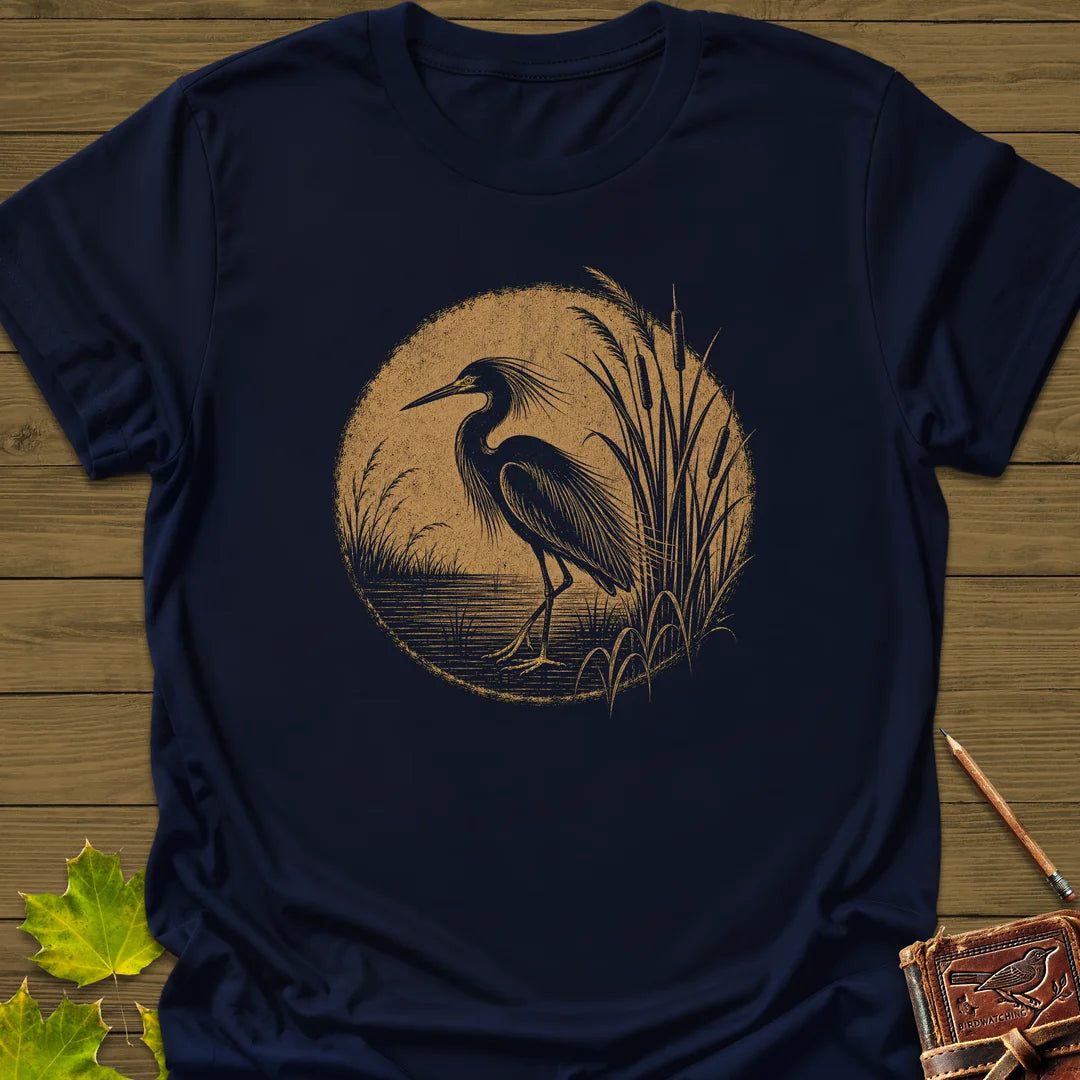 Marsh Egret T-Shirt - Bird Graphic Tee - Gift for Bird Lovers - Unisex