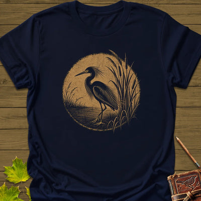 Marsh Egret T-Shirt - Bird Graphic Tee - Gift for Bird Lovers - Unisex