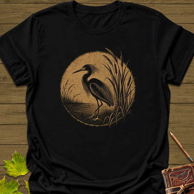 Marsh Egret T-Shirt - Bird Graphic Tee - Gift for Bird Lovers - Unisex