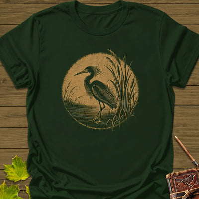 Marsh Egret T-Shirt - Bird Graphic Tee - Gift for Bird Lovers - Unisex