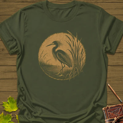 Marsh Egret T-Shirt - Bird Graphic Tee - Gift for Bird Lovers - Unisex