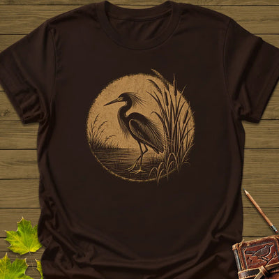 Marsh Egret T-Shirt - Bird Graphic Tee - Gift for Bird Lovers - Unisex