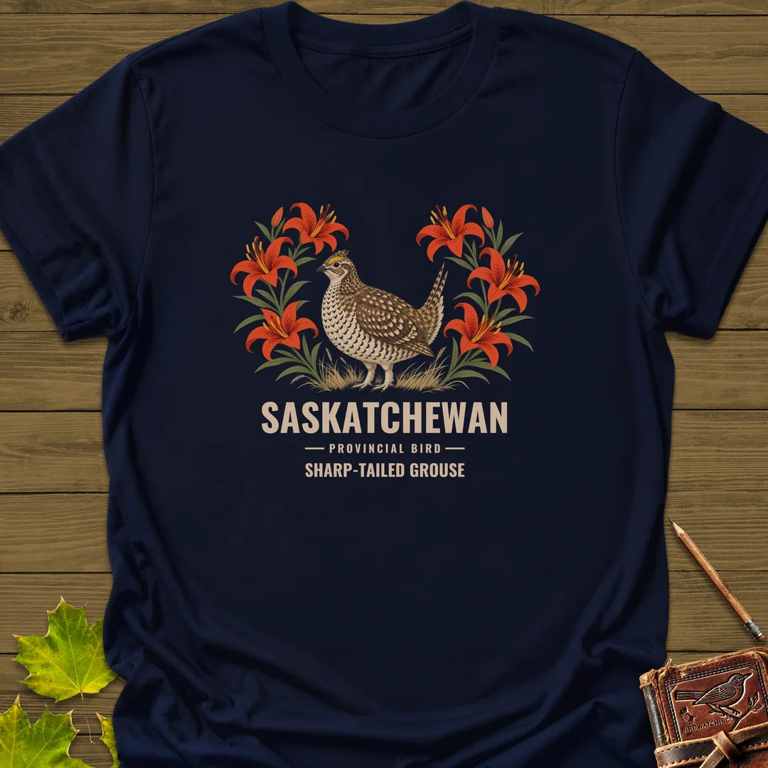Saskatchewan Provincial Bird T-Shirt - Graphic Tee - Gift for Bird Lovers - Unisex