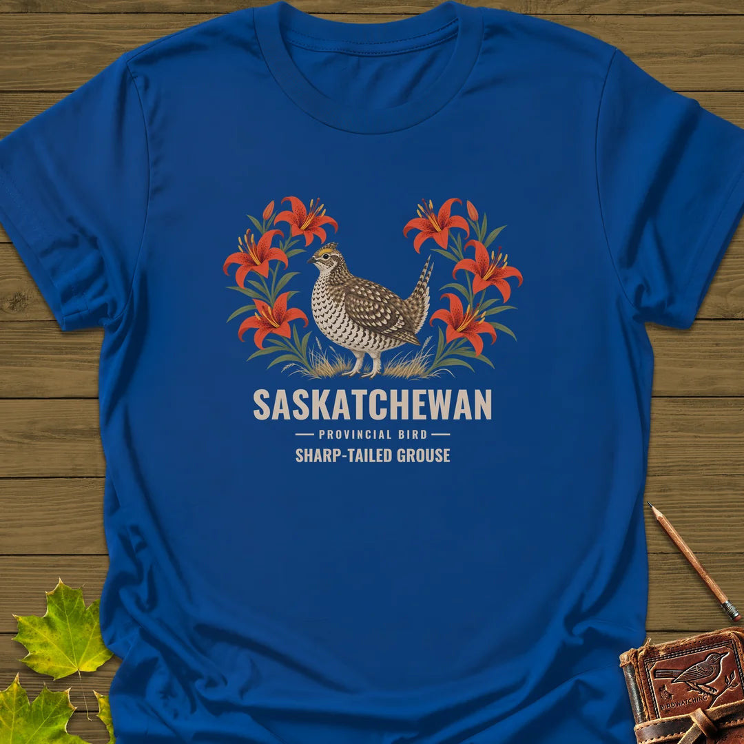 Saskatchewan Provincial Bird T-Shirt - Graphic Tee - Gift for Bird Lovers - Unisex
