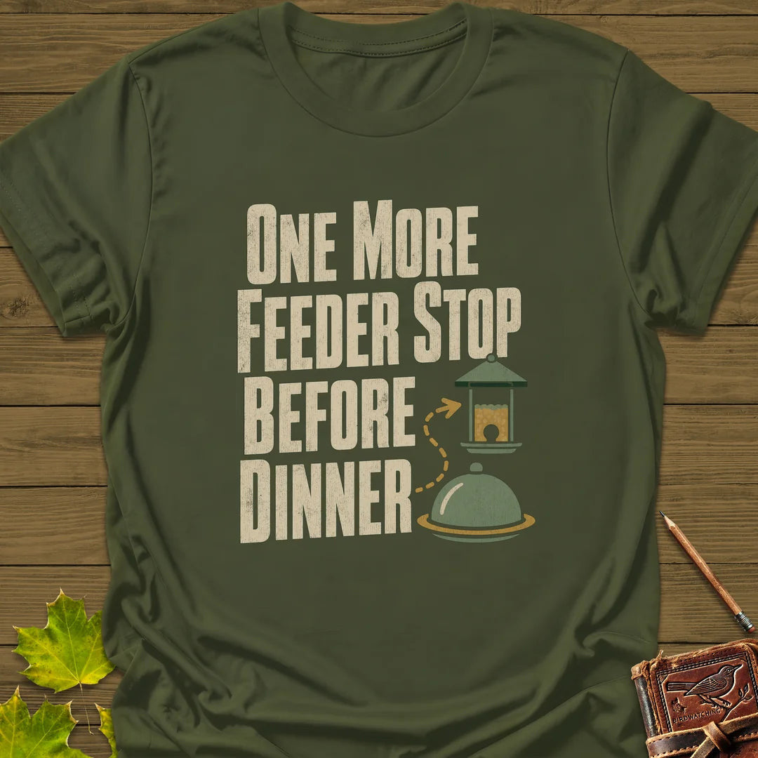 Feeder Before Dinner T-Shirt - Bird Graphic Tee - Gift for Bird Lovers - Unisex