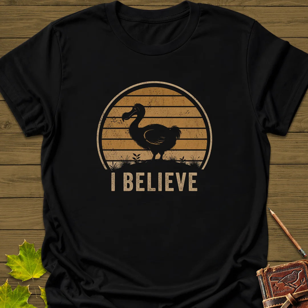I Believe Dodo T-Shirt - Bird Graphic Tee - Gift for Bird Lovers - Unisex