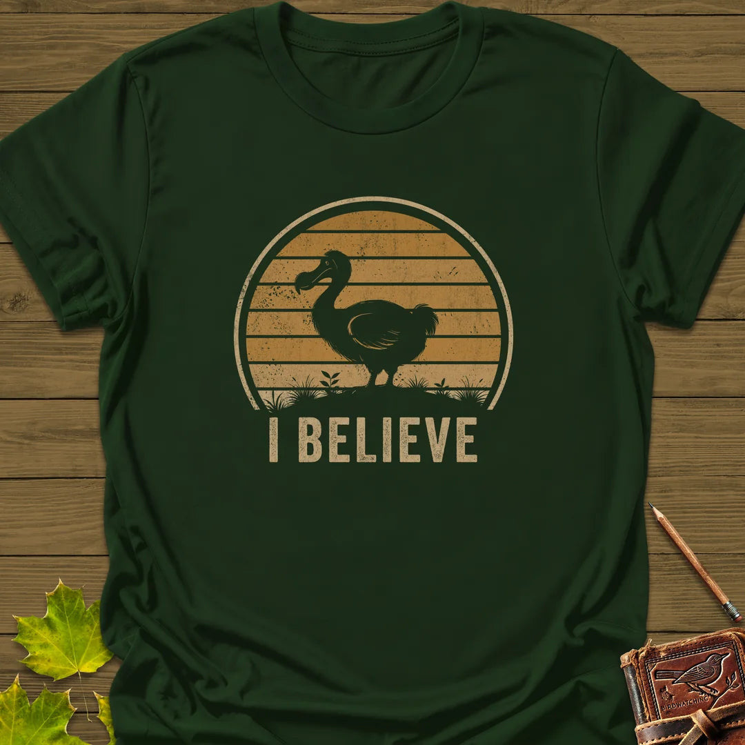 I Believe Dodo T-Shirt - Bird Graphic Tee - Gift for Bird Lovers - Unisex