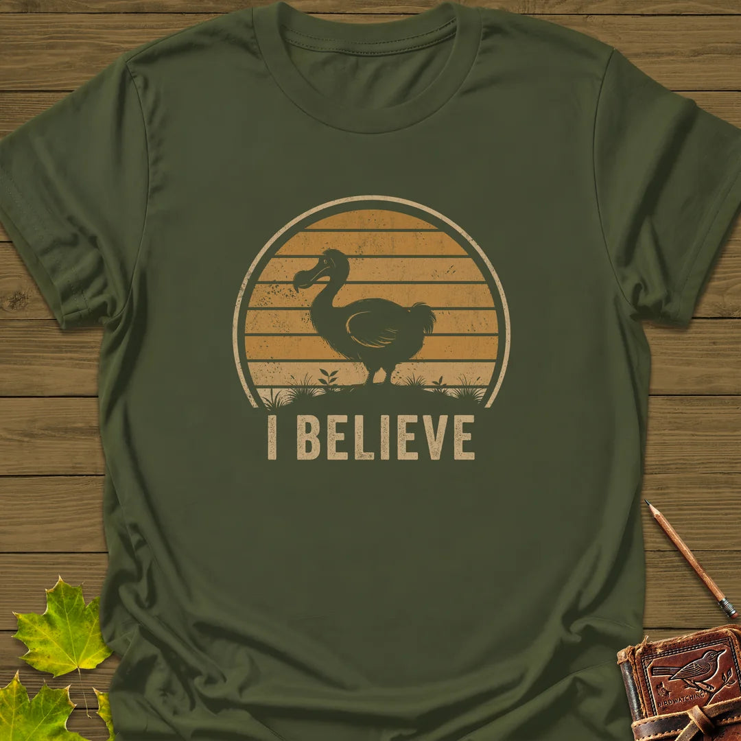 I Believe Dodo T-Shirt - Bird Graphic Tee - Gift for Bird Lovers - Unisex