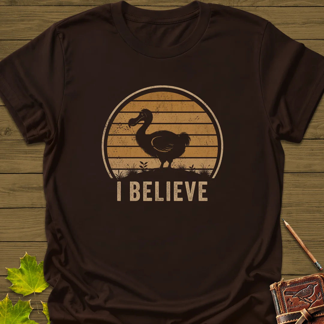 I Believe Dodo T-Shirt - Bird Graphic Tee - Gift for Bird Lovers - Unisex