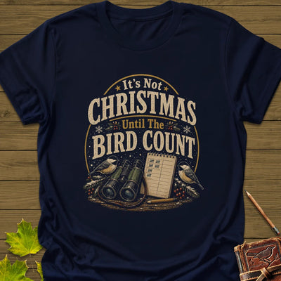 Bird Count Christmas T-Shirt - Graphic Tee - Gift for Bird Lovers - Unisex