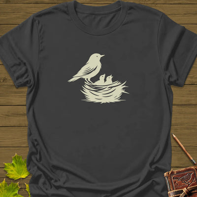 Bird and Nest T-Shirt - Graphic Tee - Gift for Bird Lovers - Unisex